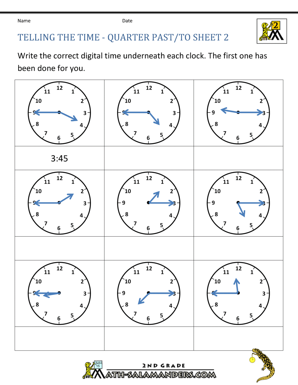 Free Printable Blank Clock Worksheets Printable Word Searches