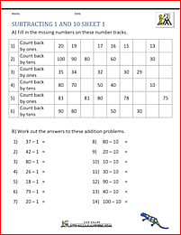 2 digit subtraction worksheets - grade 4 math worksheet place value