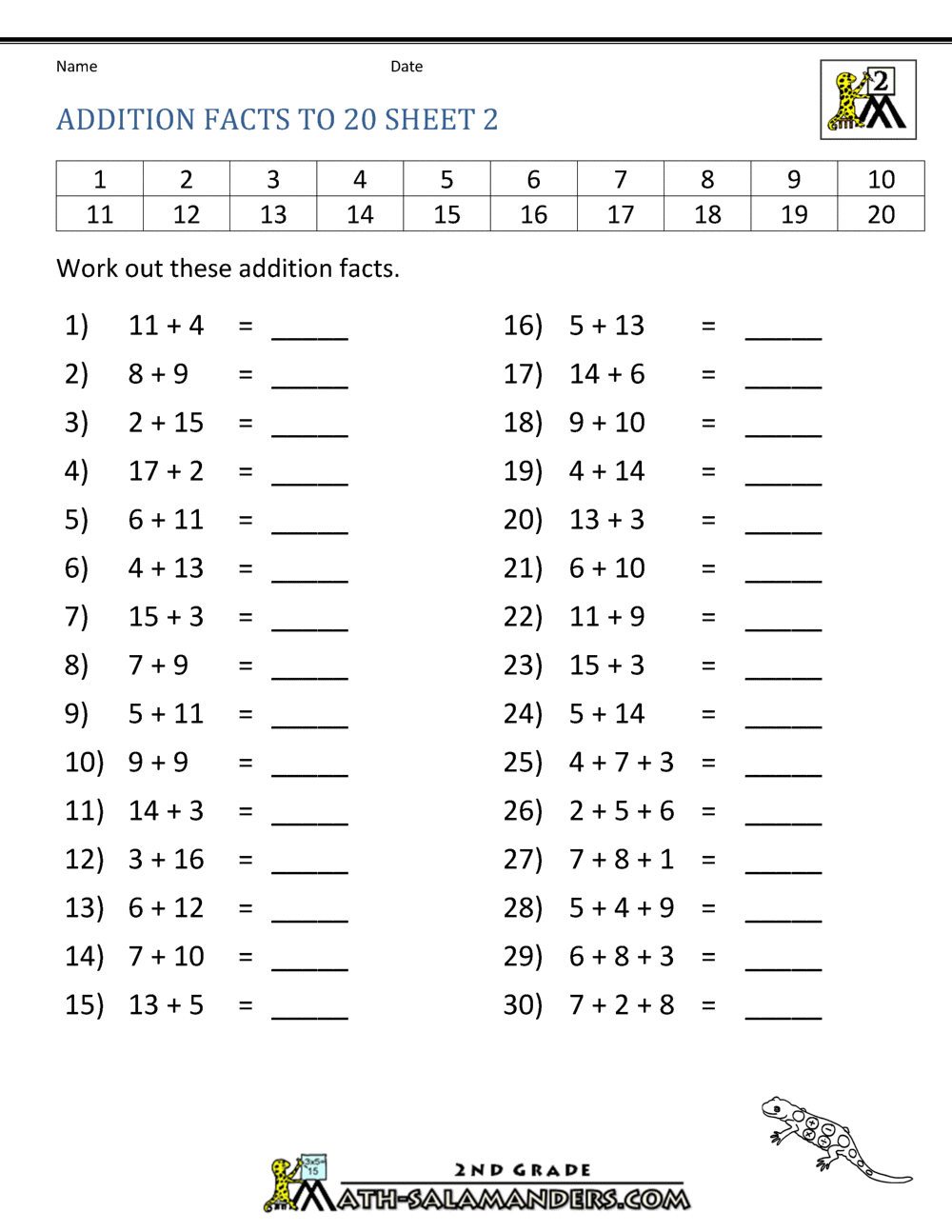 Best 2nd grade math worksheets 2nd Grade Math Worksheets - Best