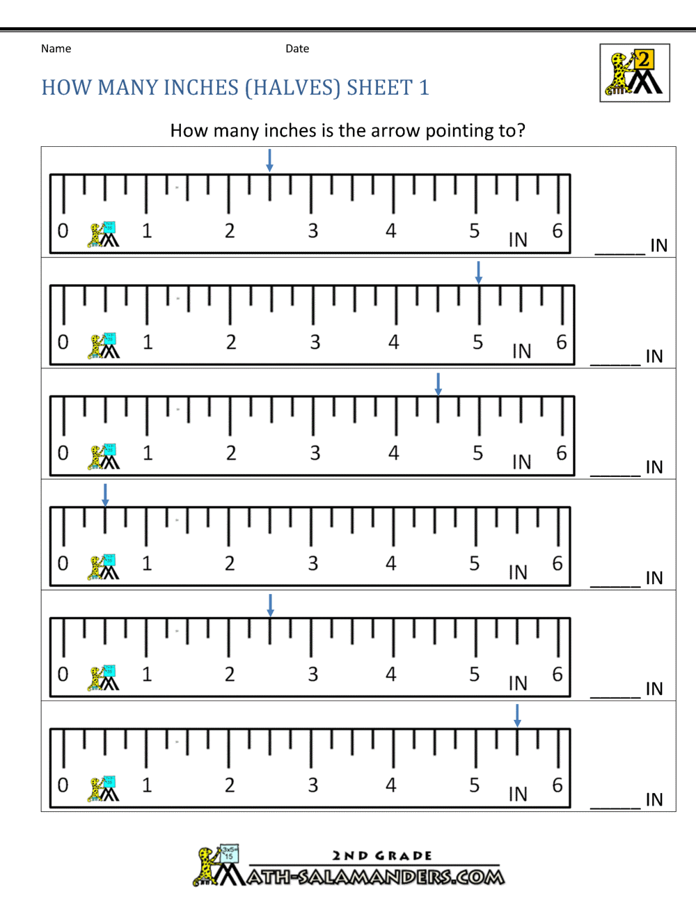 Free Worksheets On Measurement For Grade 2