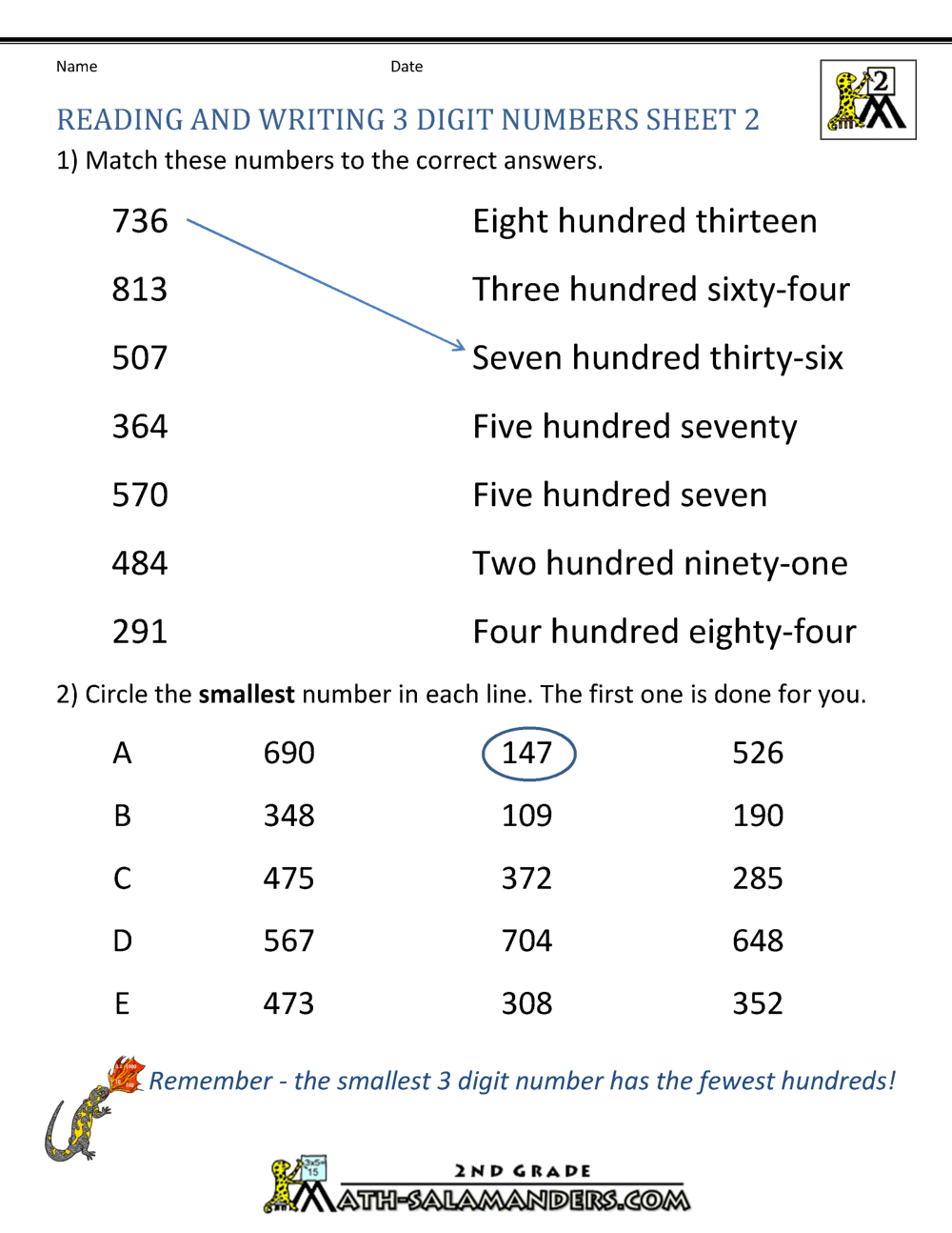 worksheet-on-writing-numbers-in-words
