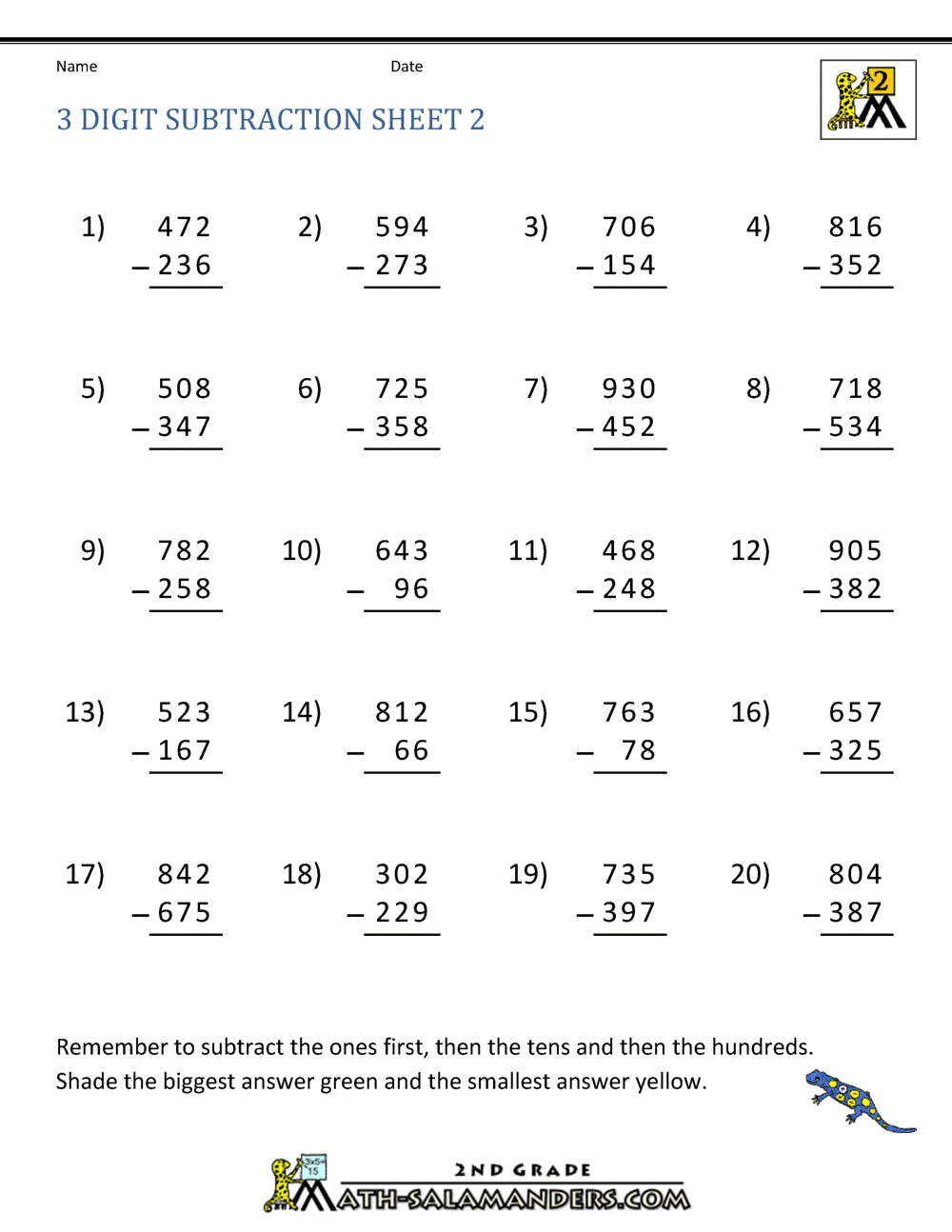 subtracting-3-digit-numbers-worksheet