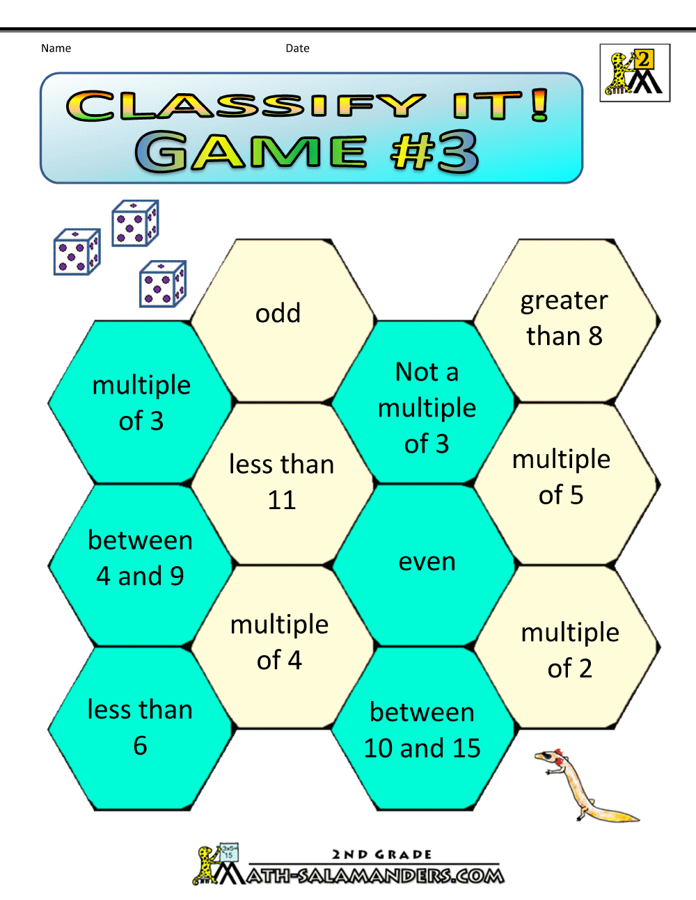 Addition Math Games 2nd Grade