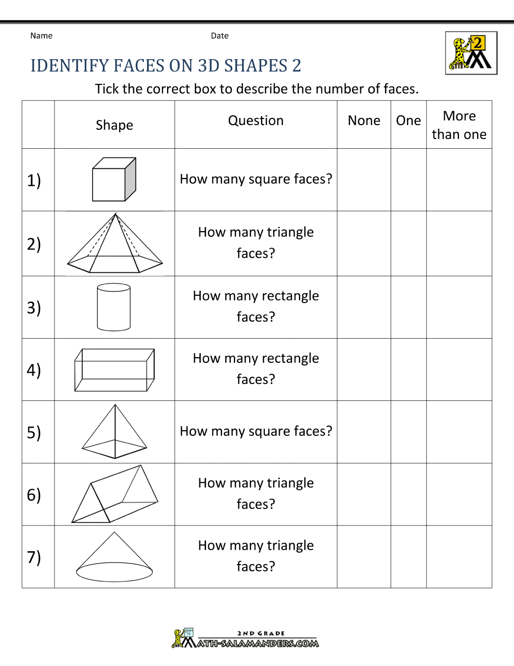 Second Grade Geometry Worksheets TUTORE ORG Master Of Documents