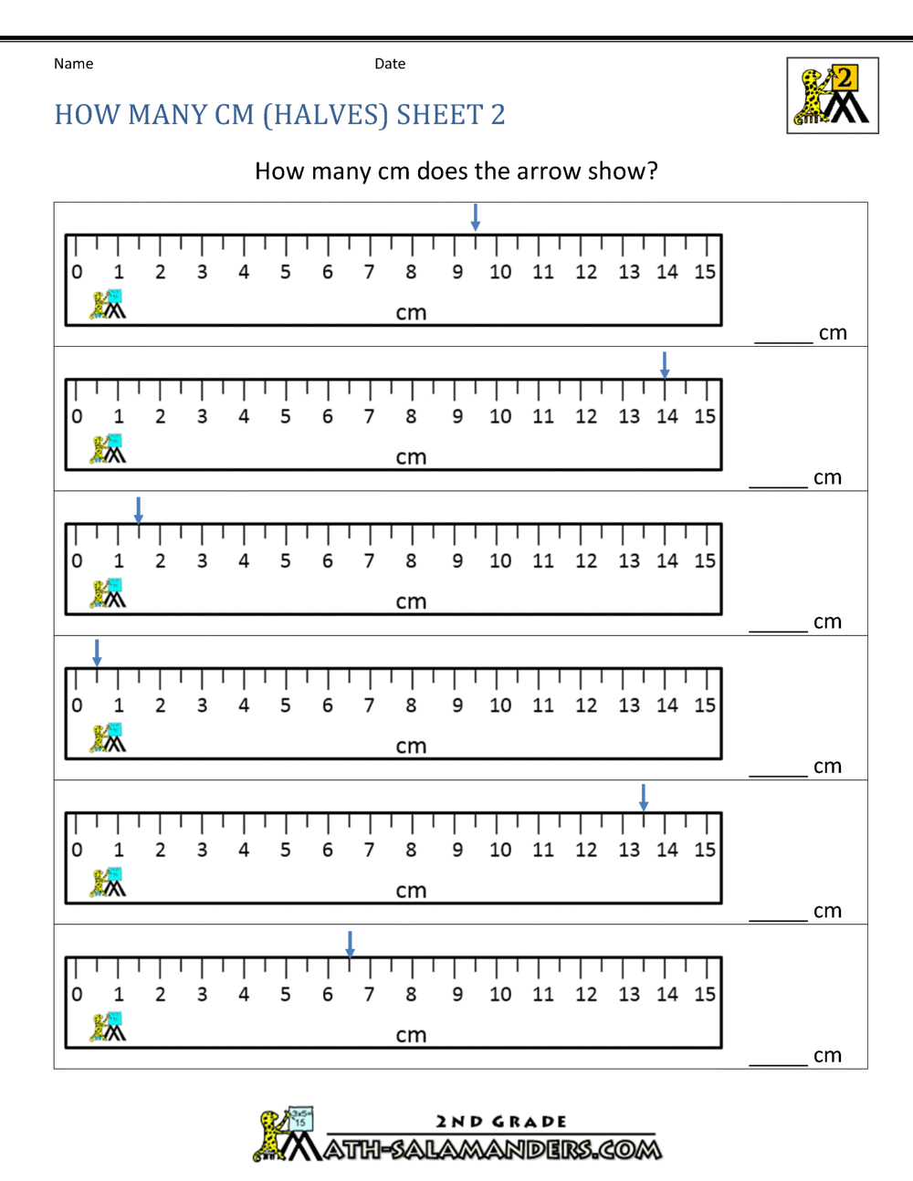 Measurement Math Worksheets Measuring Length