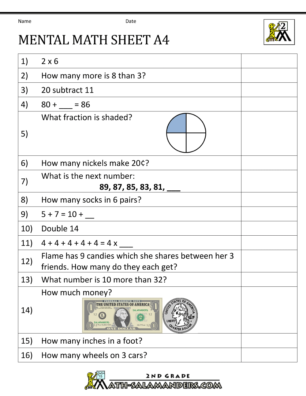 Elegant Second Grade Math Worksheets For Grade 2 Photography Worksheet For Kids