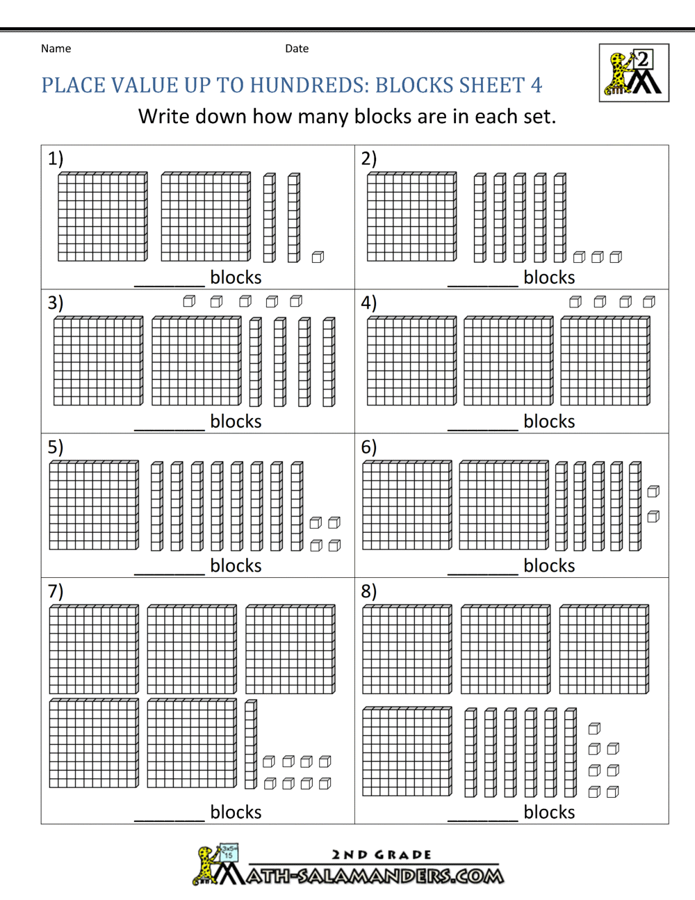 Free Printable Base Ten Block Worksheets Printable Form Templates And Letter